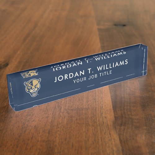 FIU Panther Head Desk Name Plate