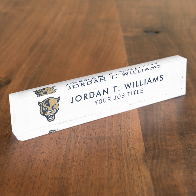 FIU Panther Head Desk Name Plate (Side)