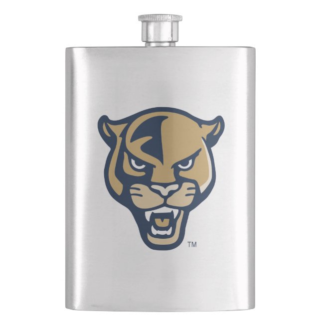 FIU Panther Head Flask (Front)