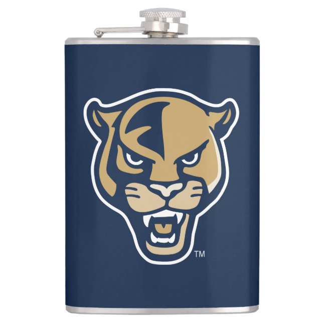 FIU Panther Head Flask (Front)