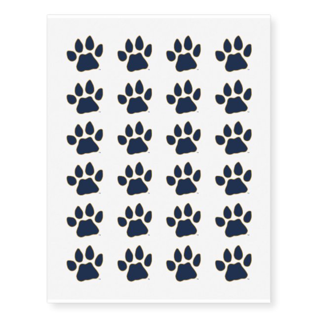 FIU Panther Paw Temporary Tattoos (Front)