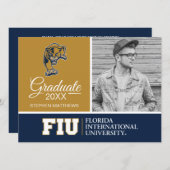 FIU Panthers Graduation Invitation (Front/Back)