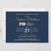 FIU Panthers Graduation Invitation (Back)