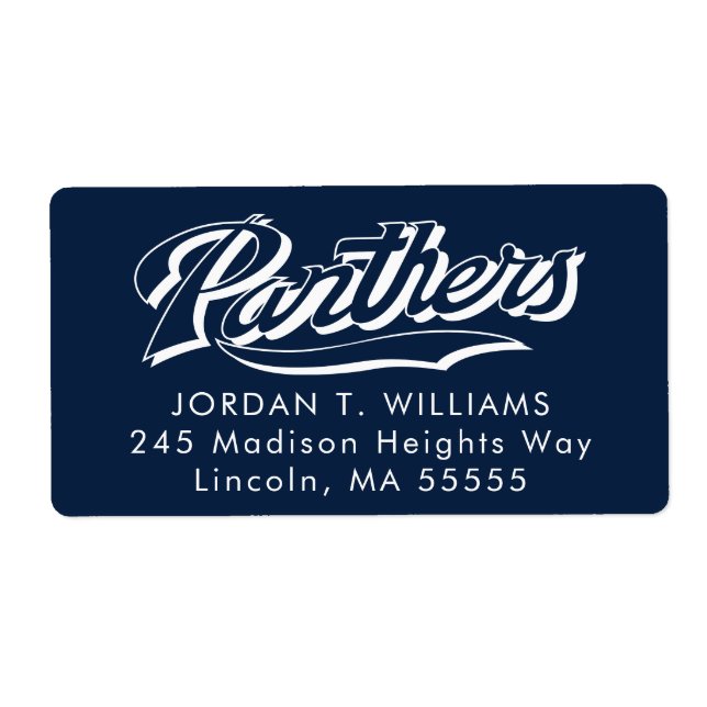 FIU Panthers Graduation Label (Front)