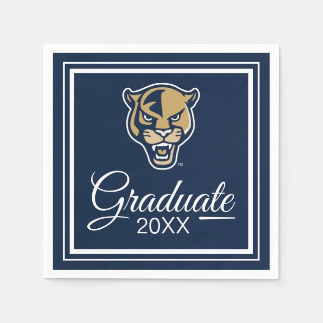 FIU Panthers Graduation Napkins (Front)
