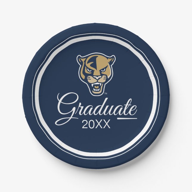 FIU Panthers Graduation Paper Plates (Front)