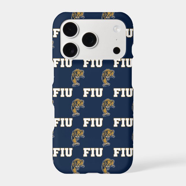 FIU Panthers Pattern Iphone Case (Back)