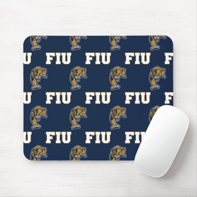 FIU Panthers Pattern Mouse Pad (With Mouse)