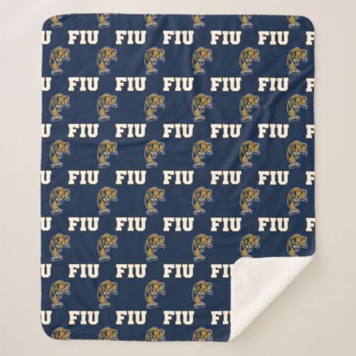 FIU Panthers Pattern Sherpa Blanket