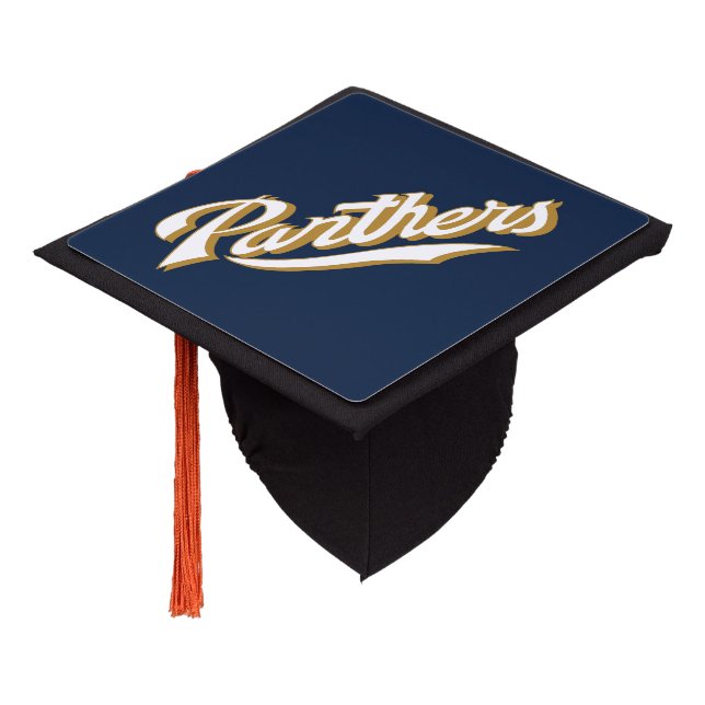 FIU Panthers Script Graduation Cap Topper (Angled)