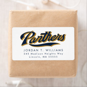 FIU Panthers Script Label