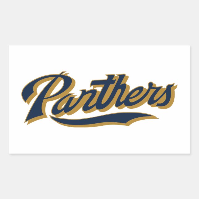 FIU Panthers Script Rectangular Sticker (Front)