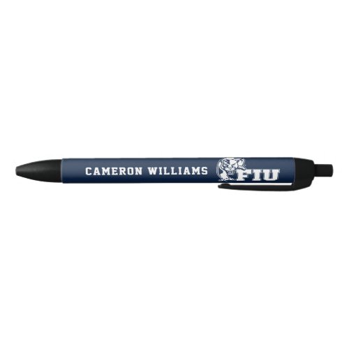 FIU Panthers _ White Logo Black Ink Pen
