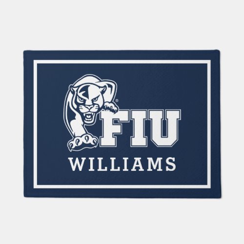 FIU Panthers _ White Logo Doormat