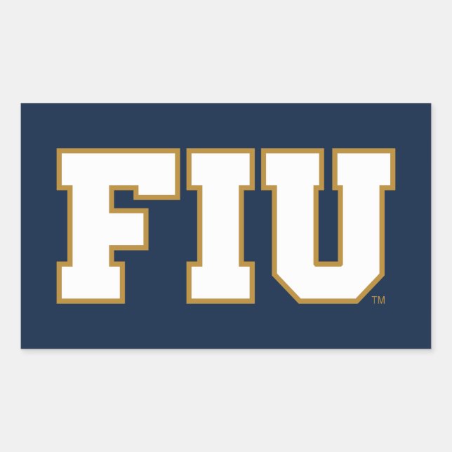 FIU RECTANGULAR STICKER (Front)
