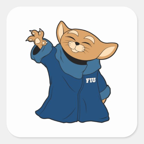 FIU  Roary The Child 2 Square Sticker