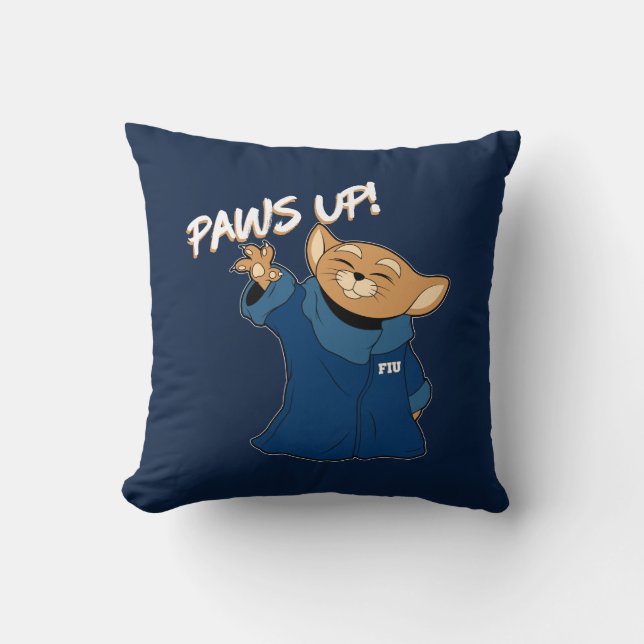 FIU | Roary The Child Throw Pillow (Front)