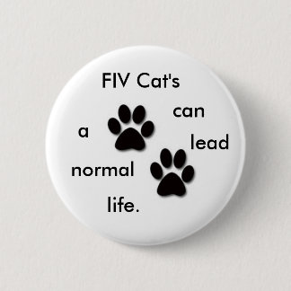 FIV Cat's badge Pinback Button
