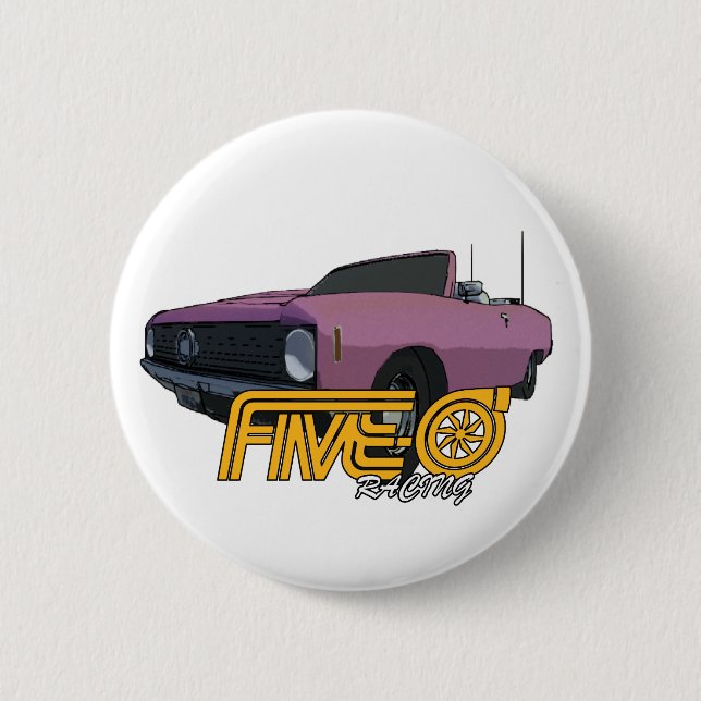 Five-0 Pink Button (Front)