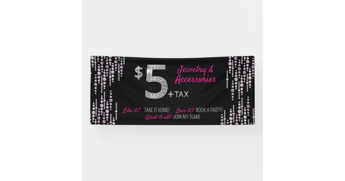 Five $5 Jewelry and accessories- Paparazzi Banner | Zazzle five-5-jewelry-and-accessories-paparazzi-banner-zazzle