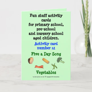 Five a day - Vegetables Card