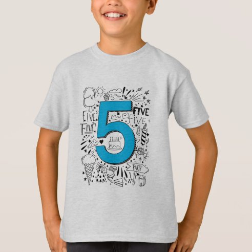 number 5 t shirt