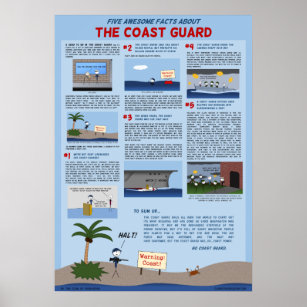 "Five Awesome Facts About the Coast Guard" Poster
