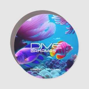 Five Bahamas Tropical - Car Magnet