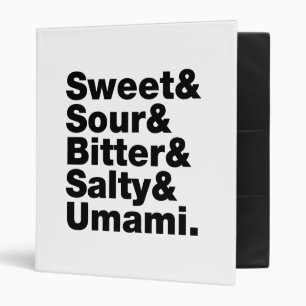 Five Basic Tastes Binder