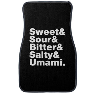 Five Basic Tastes Car Mat