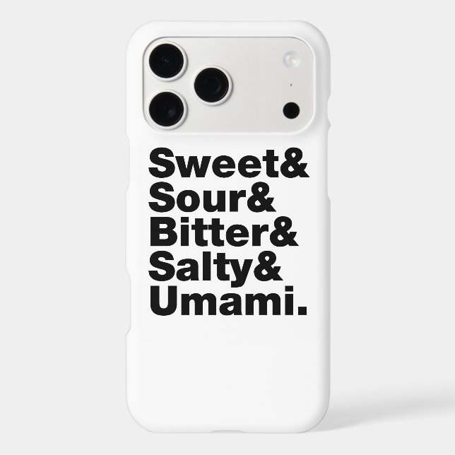 Five Basic Tastes Case-Mate iPhone Case (Back)