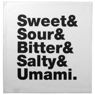 Five Basic Tastes Cloth Napkin