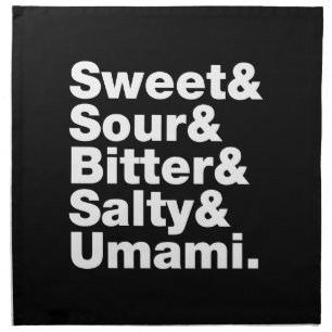 Five Basic Tastes Cloth Napkin