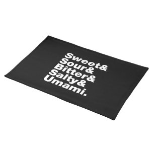 Five Basic Tastes Cloth Placemat