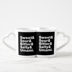 Five Basic Tastes Coffee Mug Set