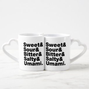 Five Basic Tastes Coffee Mug Set