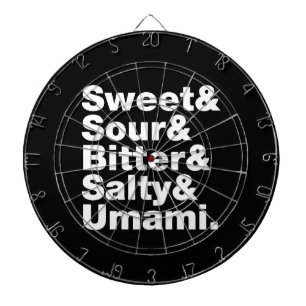Five Basic Tastes Dartboard