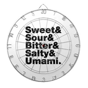 Five Basic Tastes Dartboard With Darts