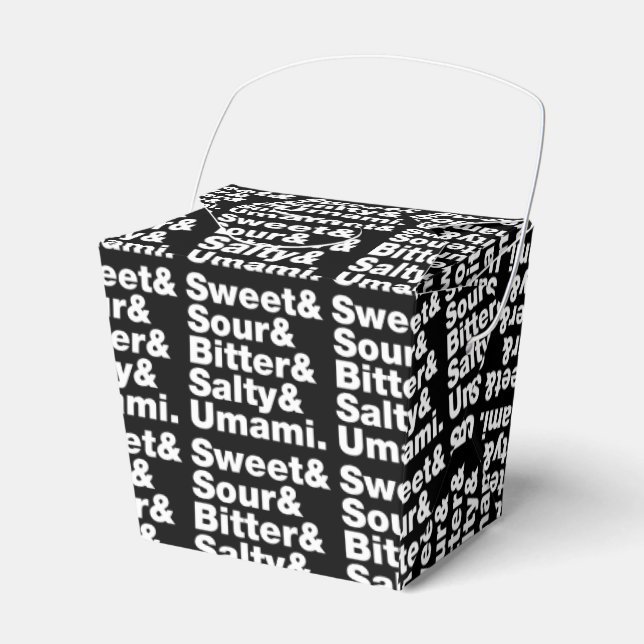 Five Basic Tastes Favor Boxes (Front Side)