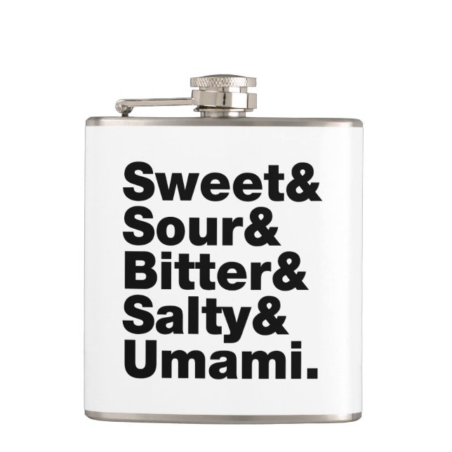 Five Basic Tastes Flask (Front)