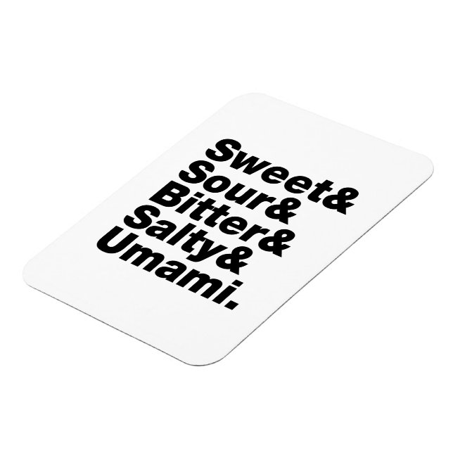 Five Basic Tastes Magnet (Left Side)