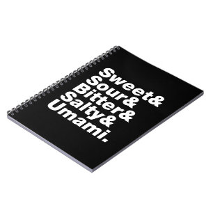 Five Basic Tastes Notebook