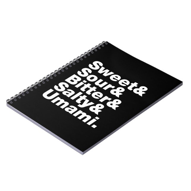 Five Basic Tastes Notebook (Left Side)