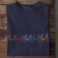 Five bikes of different colors cool