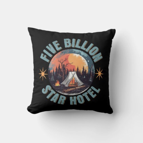 Five Billion Star Hotel Throw Pillow