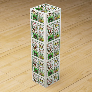 Five Birds of Christmas Wine Gift Box