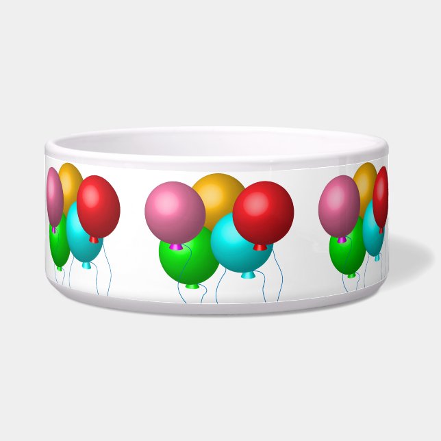 Five Birthday Balloons Bowl (Front)