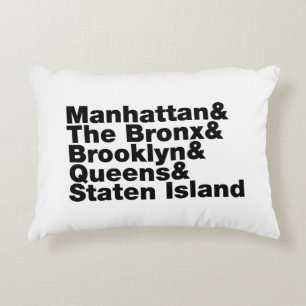 Five Boroughs ~ New York City Accent Pillow