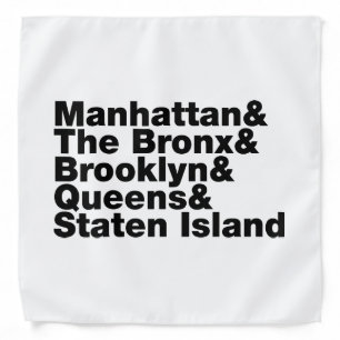 Five Boroughs ~ New York City Bandana