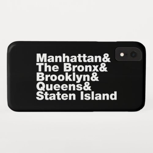 Five Boroughs  New York City iPhone XR Case
